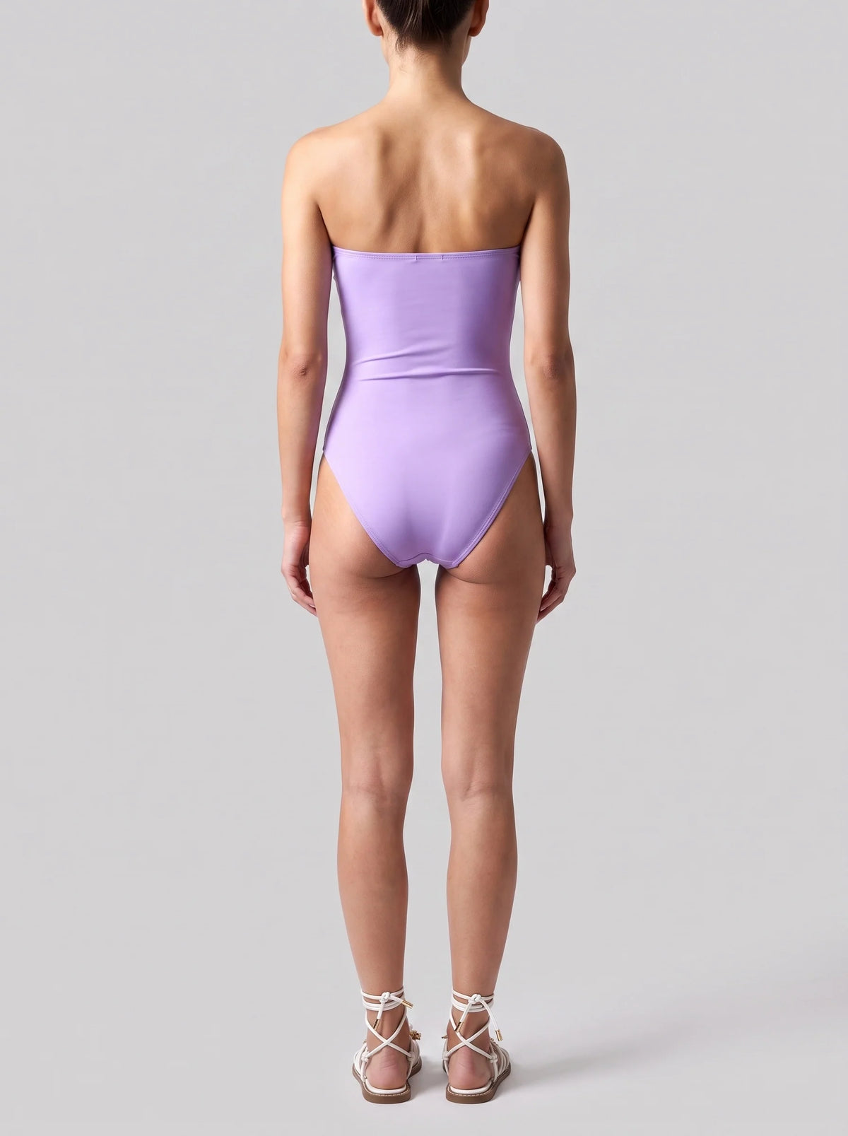 Under the Sea Hand-Embroidered Sequin Strapless Swimsuit