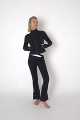 POWERFLOW CROPPED RUNNING JACKET BLACK