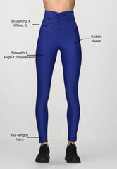 Sculpt High-Waist Leggings - King Blue