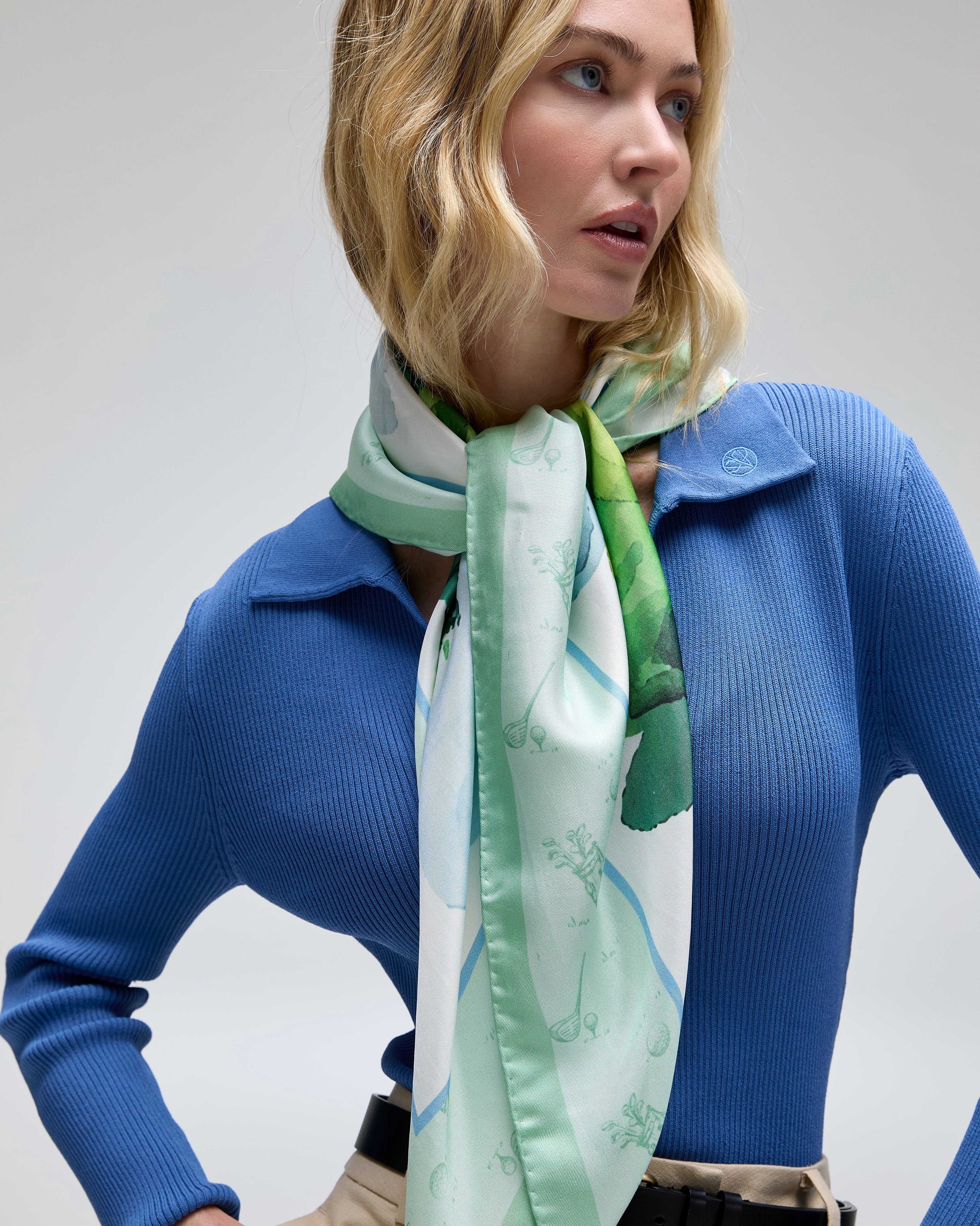 Golf Silk Scarf 90