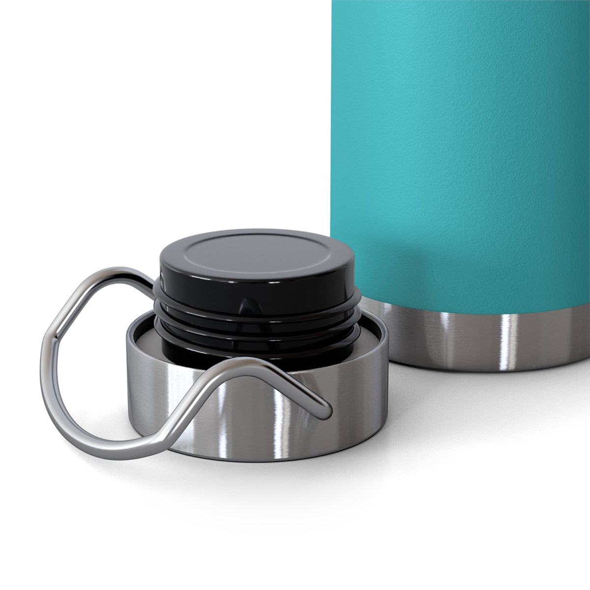 Copy of 22oz Copper Vacuum Insulated Bottle — Cheerful Mint Green Mascot Design