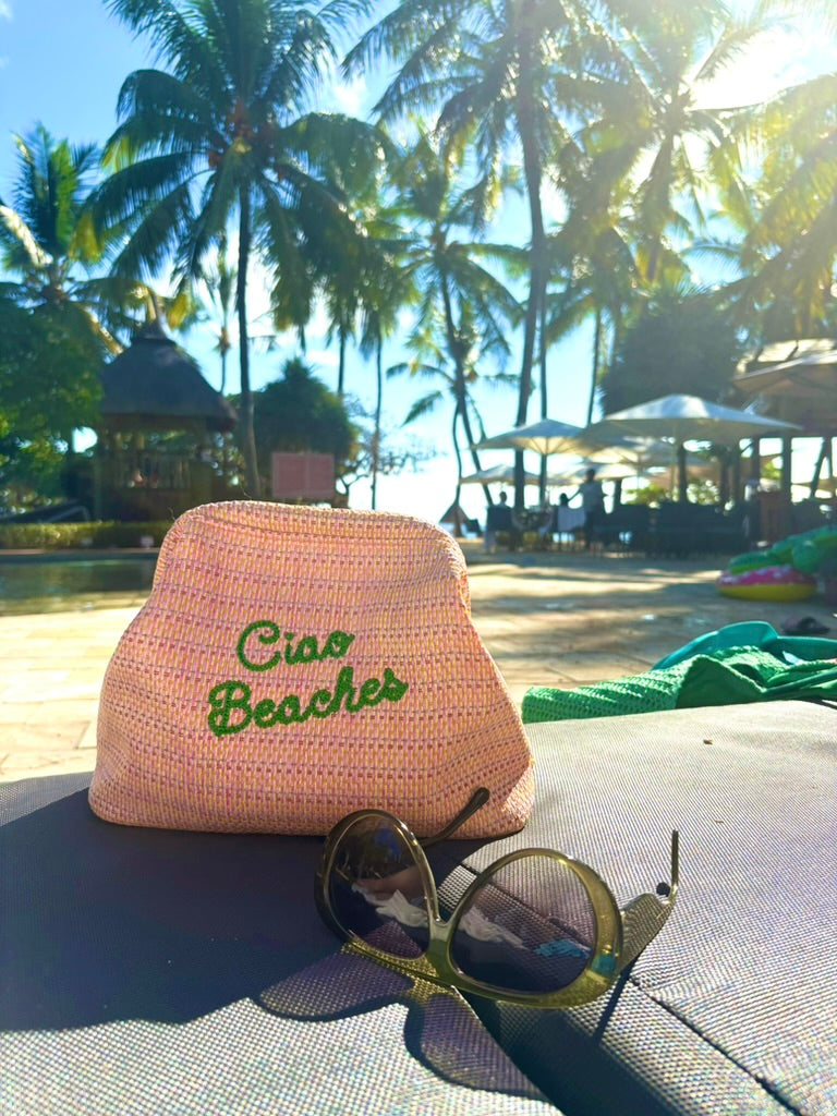 Ciao Beaches Pink Clutch