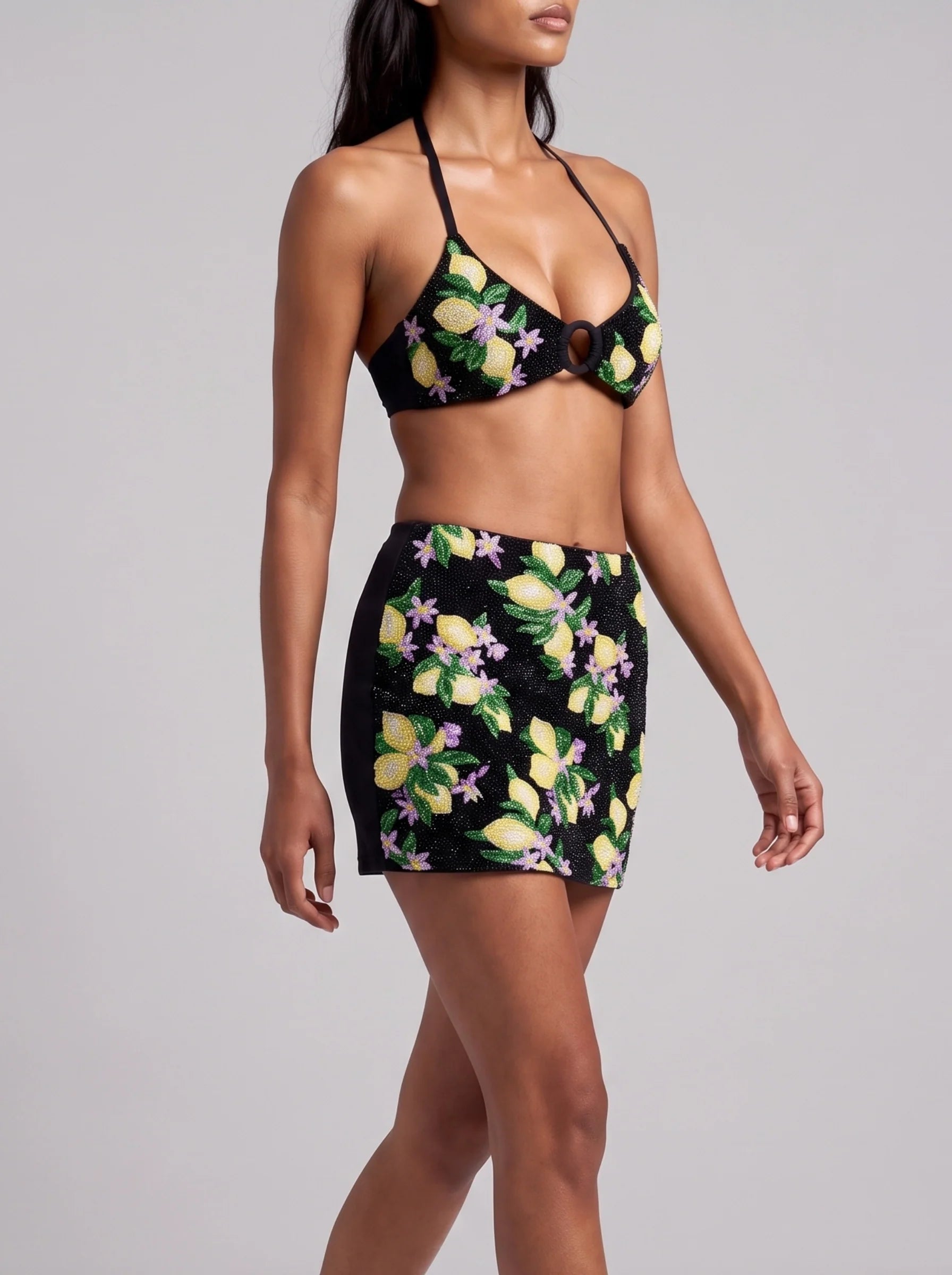 Lemon Blossom Bikini Co-Ord Skirt