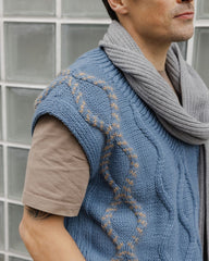 Blaivi Vasara: Baltic Blue Merino Wool Vest