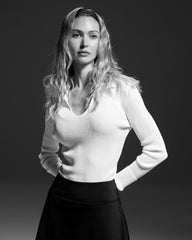 Samantha Long Sleeve Knit Polo