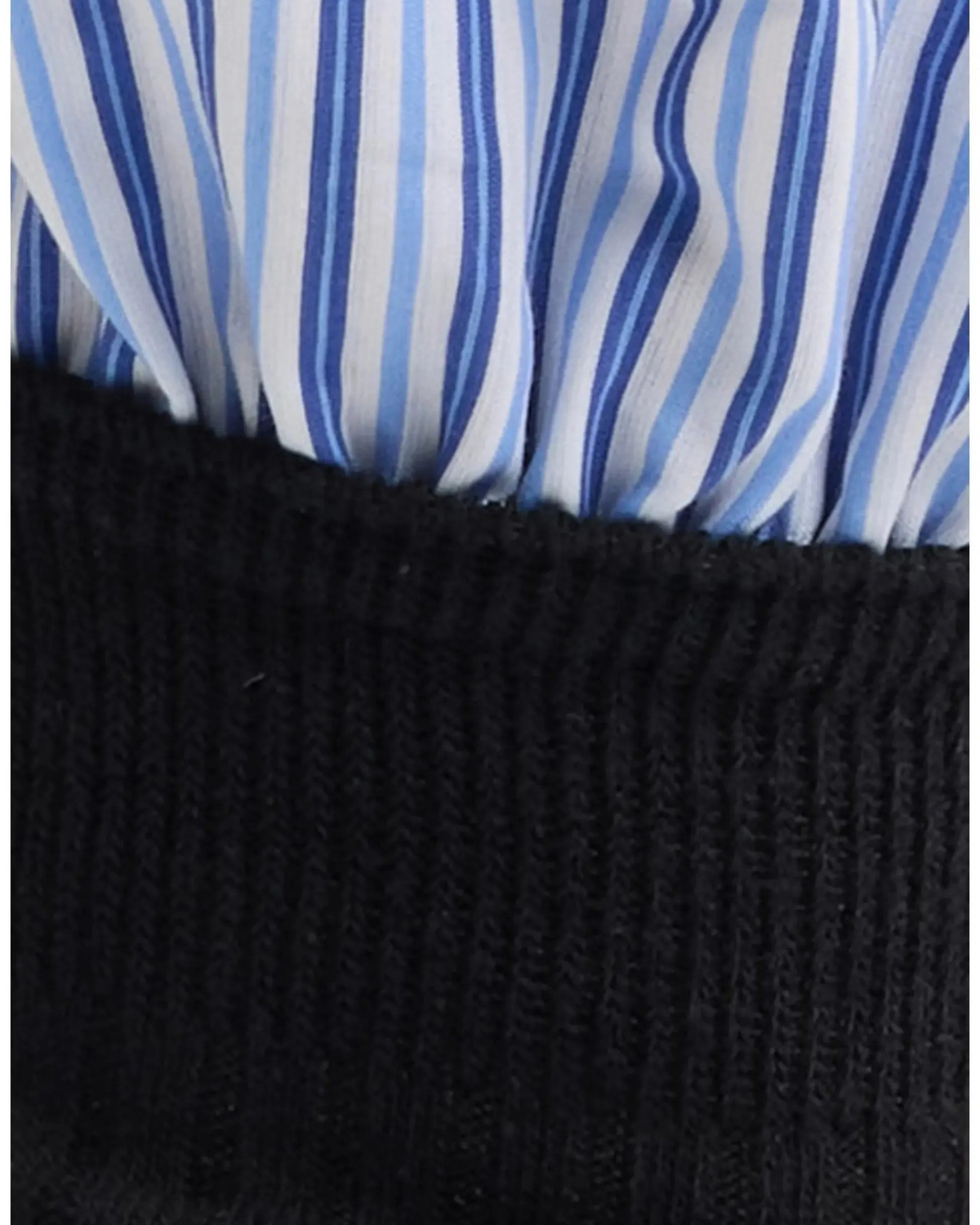 Lauren Pinstripe Cuff Socks