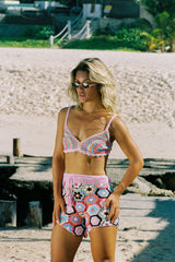 Hexa Bloom Crochet Shorts