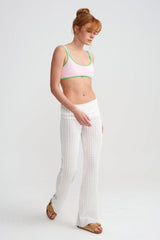 FOLD OVER PANTS - LACE