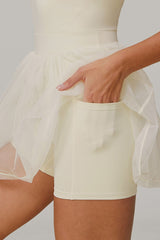 ZIA Transparent Skirt Material Padel Dress