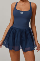 ZIA Transparent Skirt Material Padel Dress