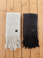 Long Fluffy Scarf - Midnight