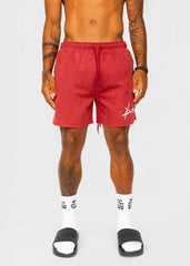 RED SAFARI SWIM SHORT