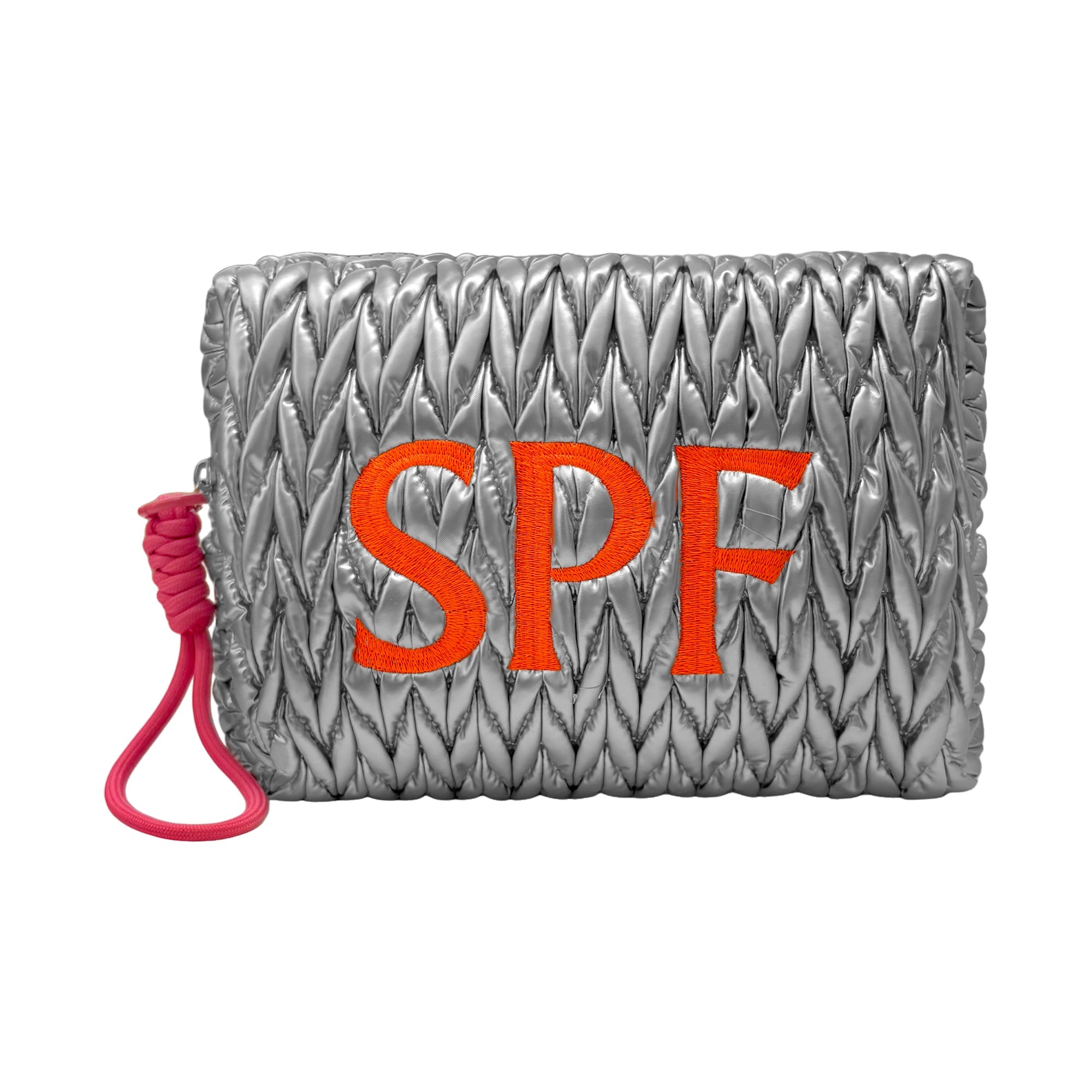 Silver SPF Cosmetic Bag