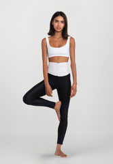 High-Waist Sculpt Leggins Black&White