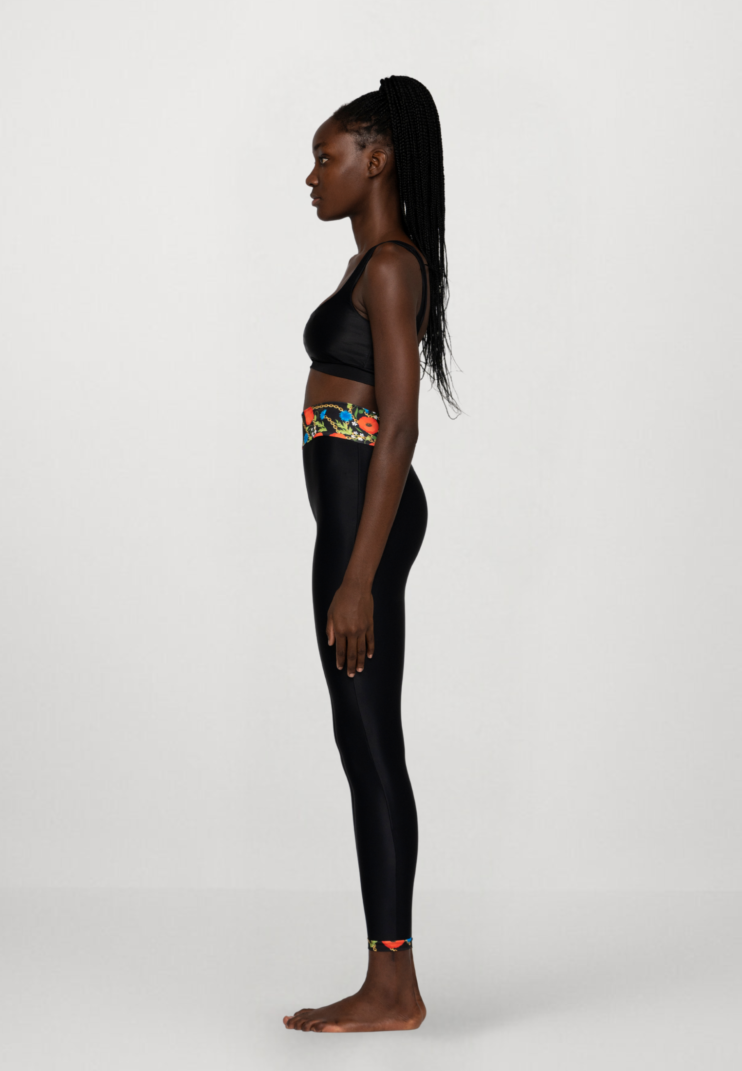 High-Waist Sculpt Leggings -  Luxe Poppies
