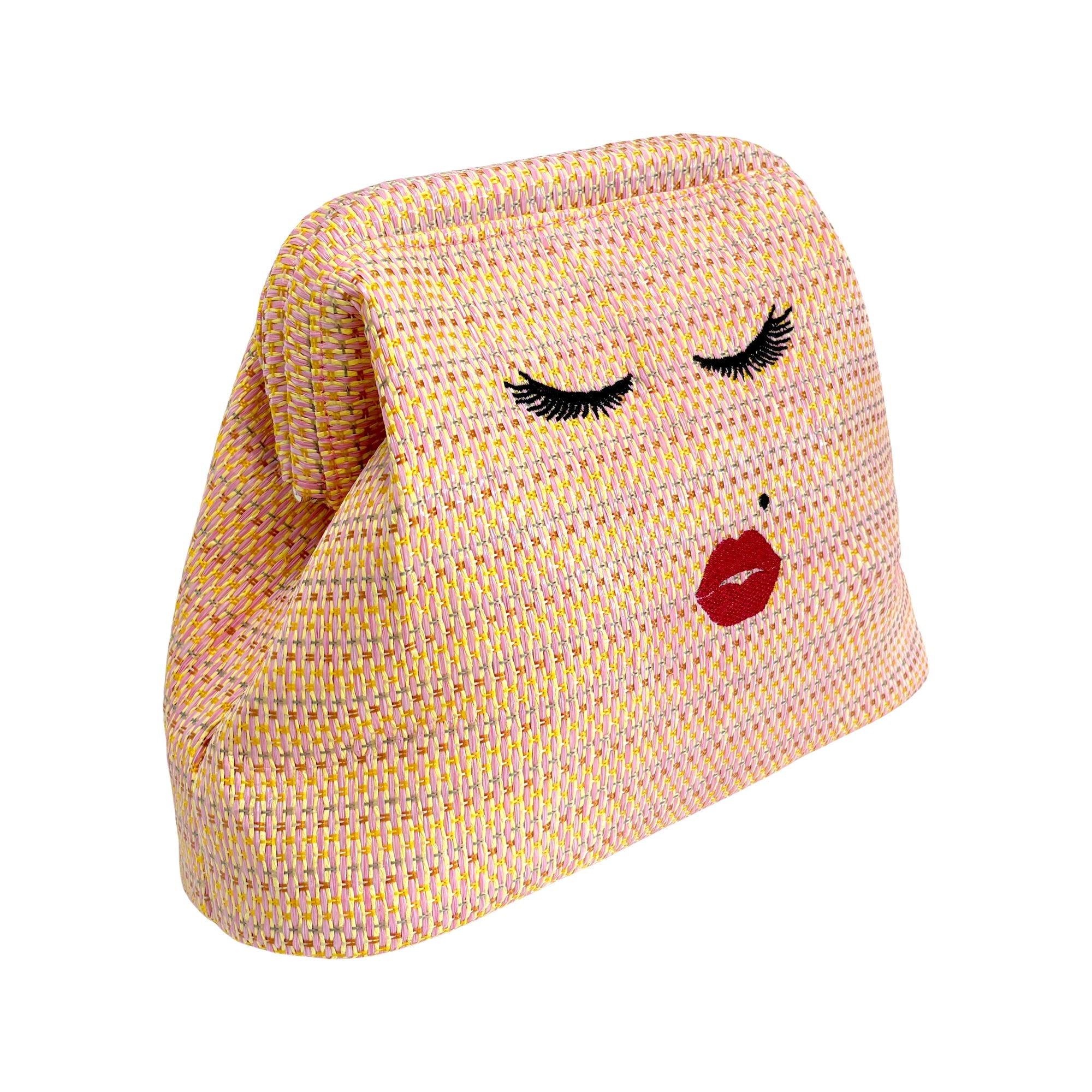 Beautiful Lady Pink Beach Clutch