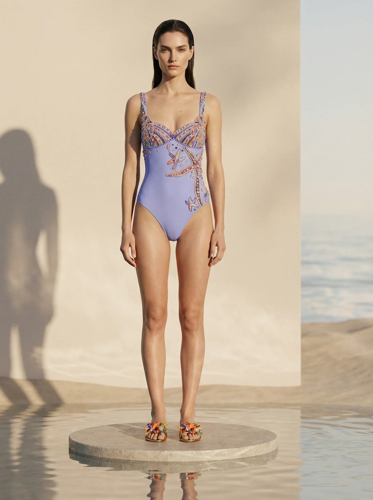 Selene Sea Shell Swimsuit Multi Color