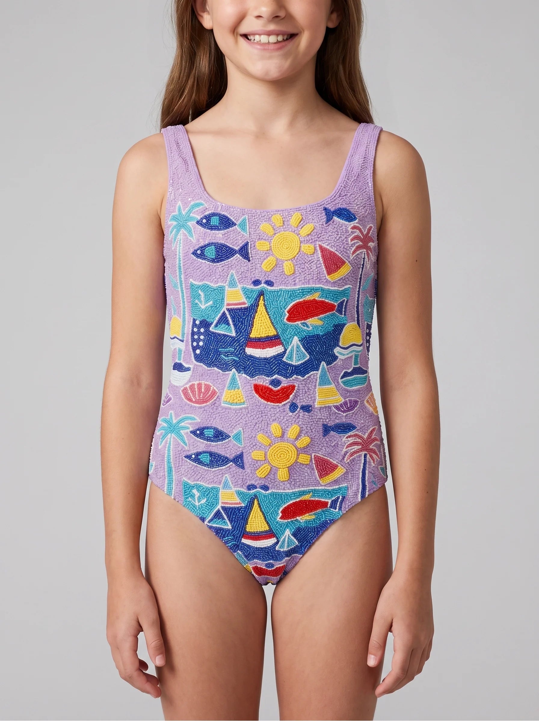 Lume Swell Kids Swimsuit Multi Colour