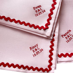 Wedding Ric Rac Napkins | Set 10