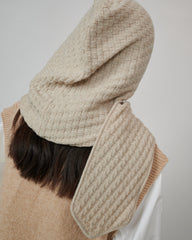 Radvilaitė: Beige Wool Headpiece