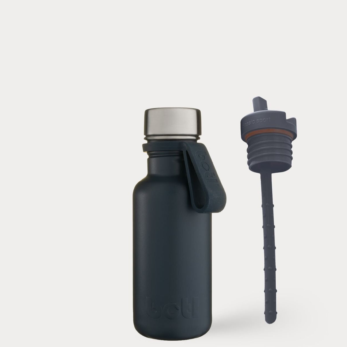 500ml Lightweight Stainless Steel Bottle - Non Insulated, 2 Caps | BOTL | Slate Blue