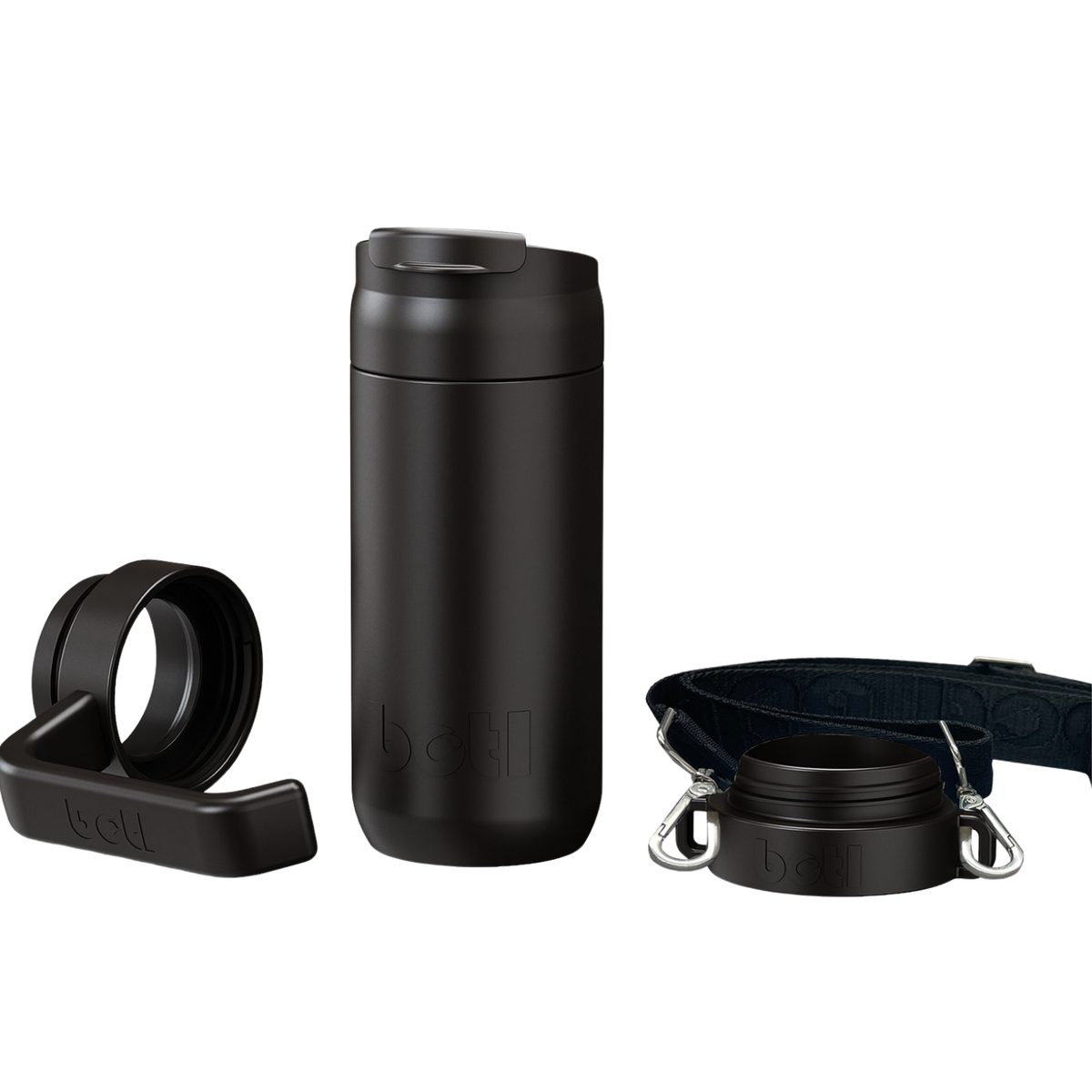 Insulated Travel Mug 400ml Leakproof Coffee Cup Stainless Steel BPA-Free | Vamp Black | BOTL