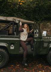 Long Sleeved Stretch Top - Tobacco