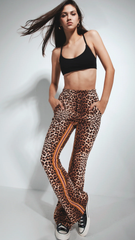 SPANIARD FLARE PANTS - LEOPARD