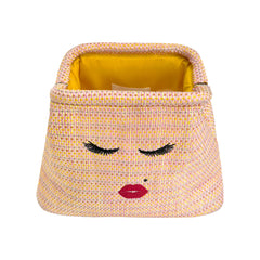 Beautiful Lady Pink Beach Clutch