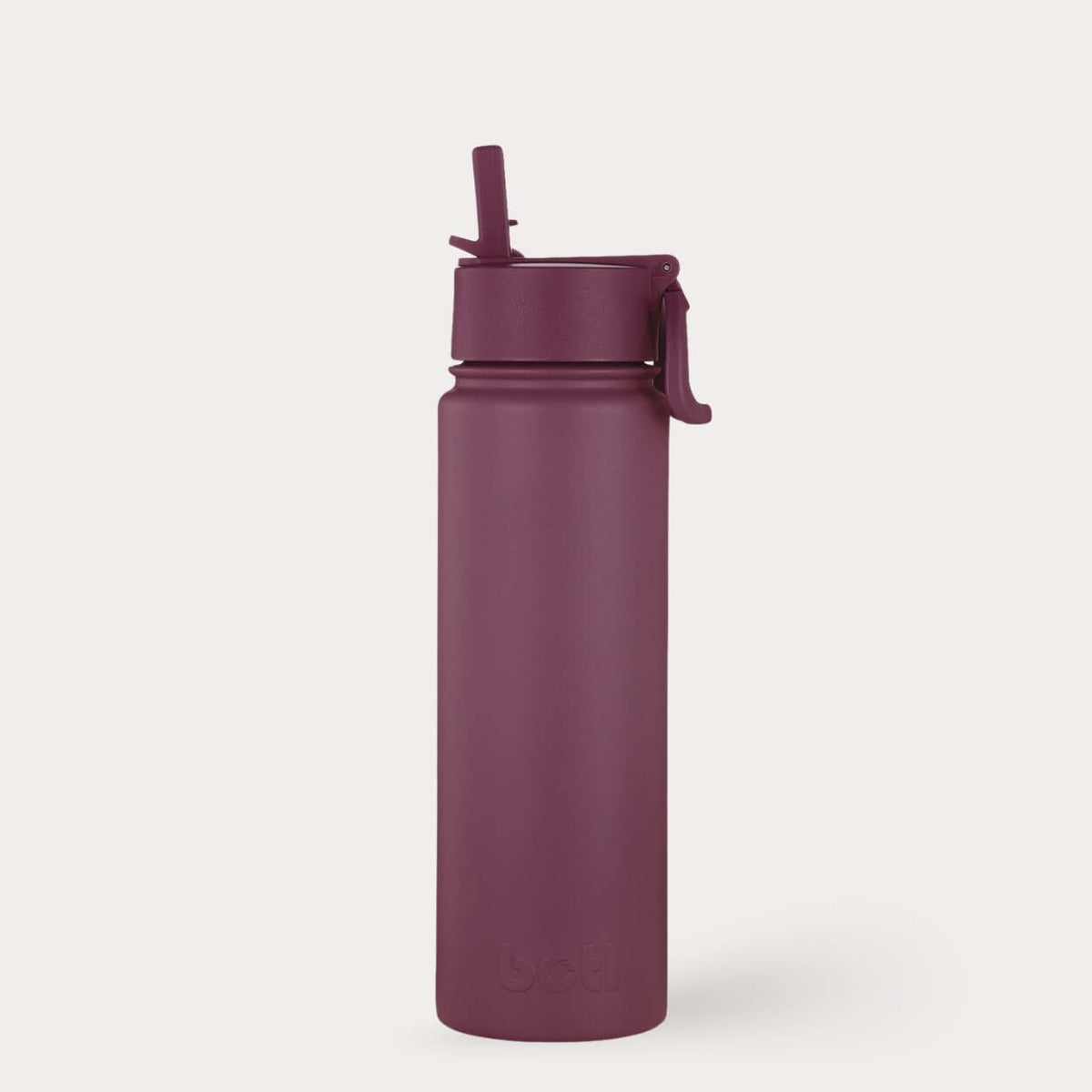 Insulated Water Bottle 700ml Leakproof Straw Cap Stainless Steel BPA-Free | Dark Cherry Red | BOTL