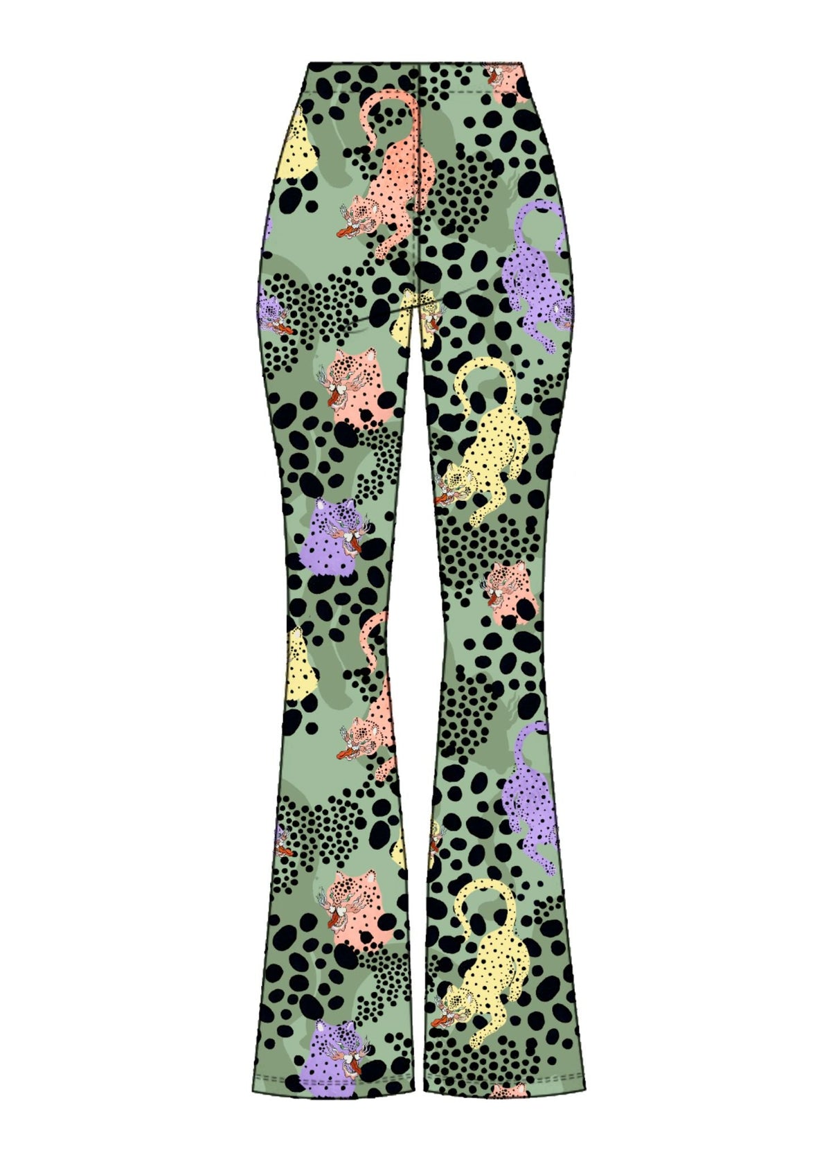 MS CHEE FLARED PANTS -  BAMBOO - B2B