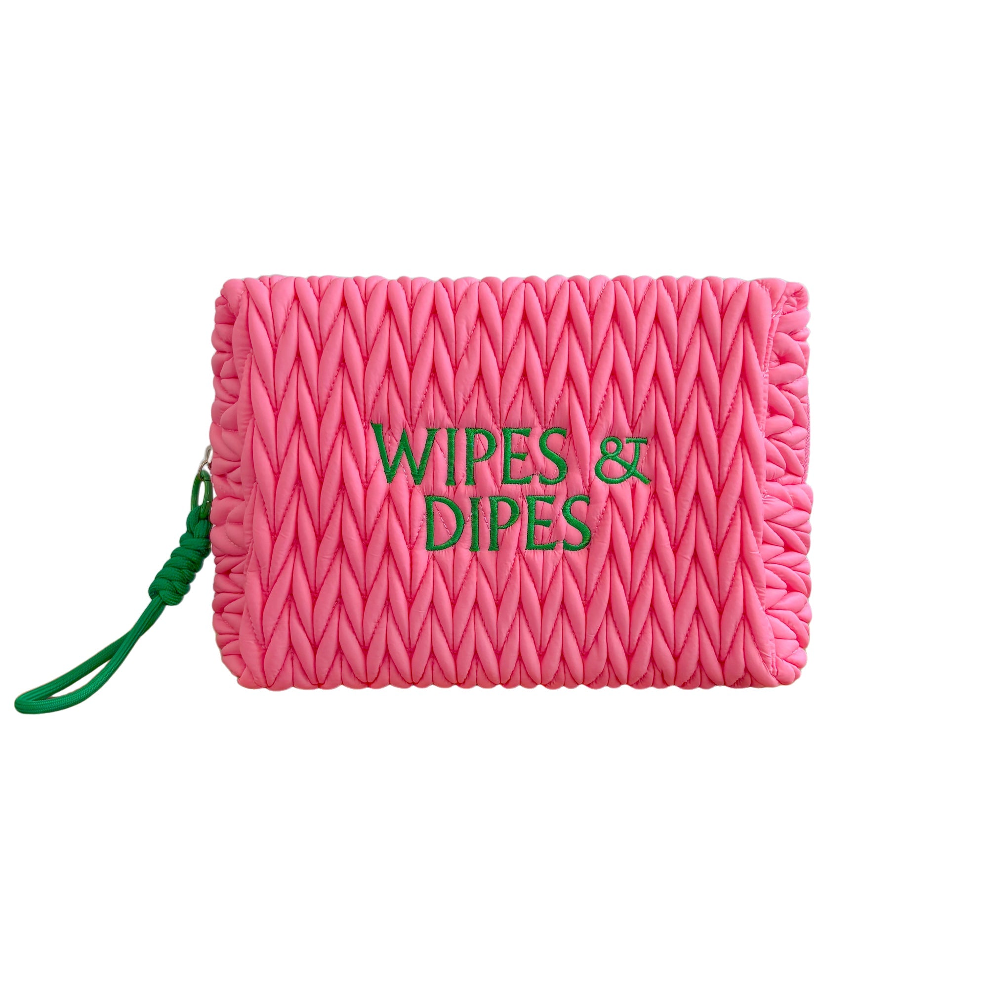 Pink Wipes & Dipes Cosmetic Bag