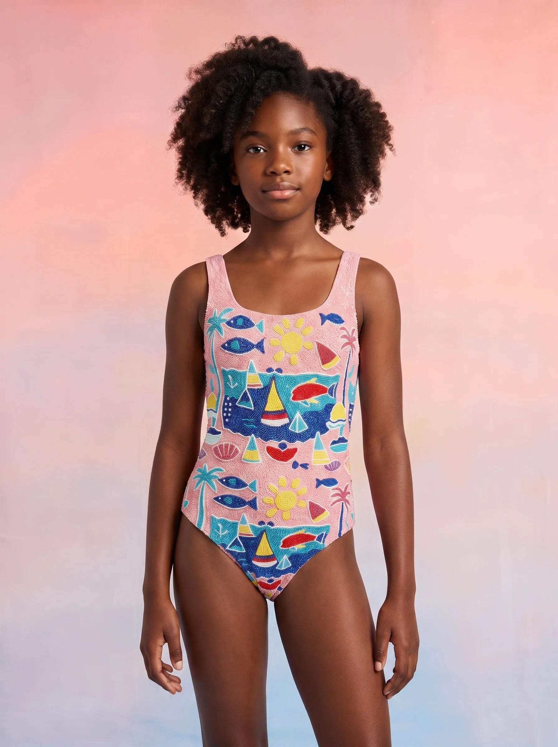 Lume Swell Kids Swimsuit Multi Colour