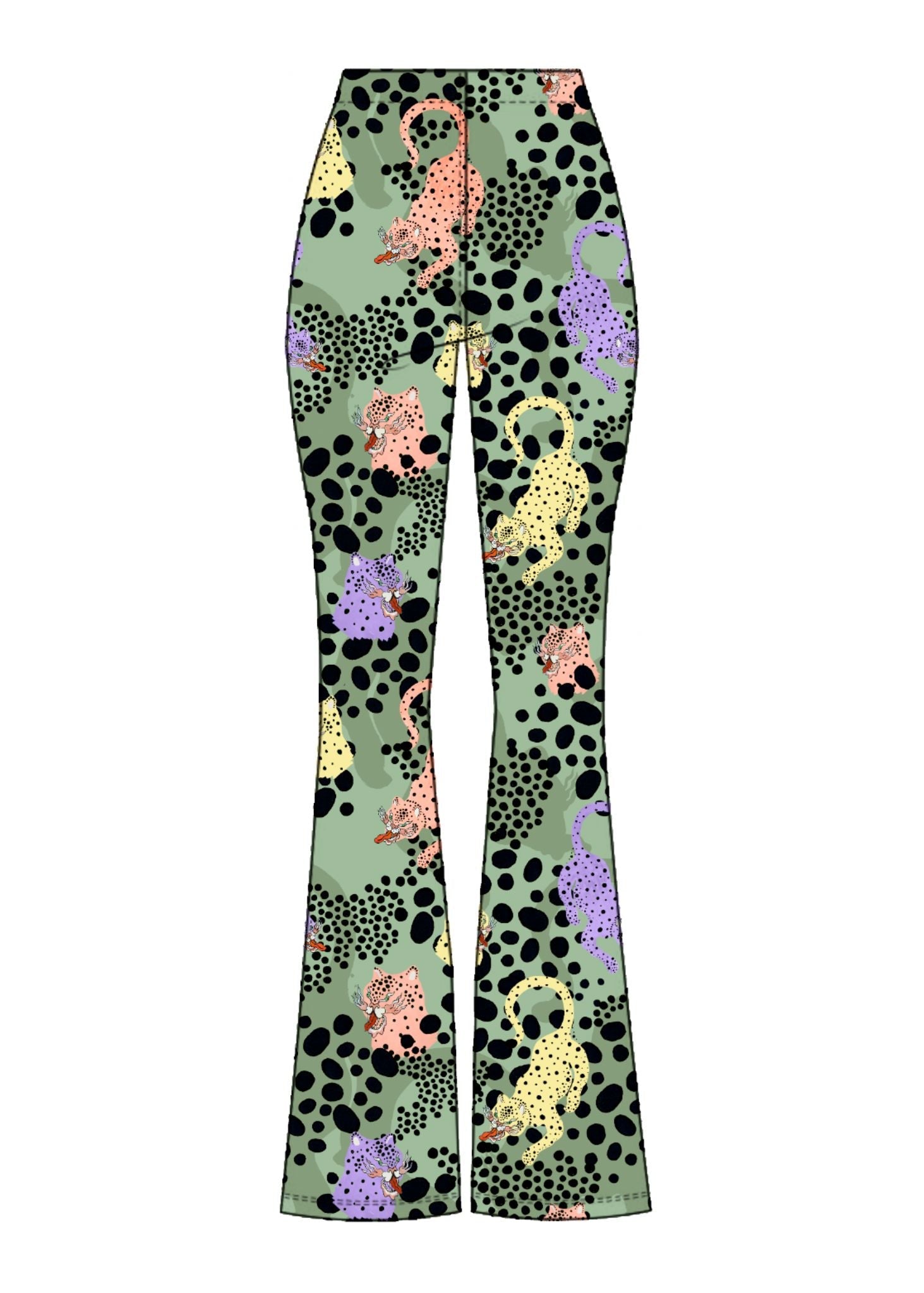 MS CHEE FLARED PANTS -  BAMBOO