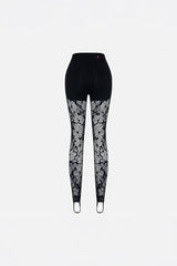 The Party Edit Lace Leggings With Built-in Ribbed Shorts