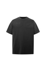 Oversized Tee With Emboss Detail - Phantom