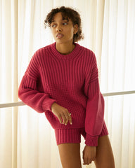 Delčia: Rhubarb Cotton Sweater