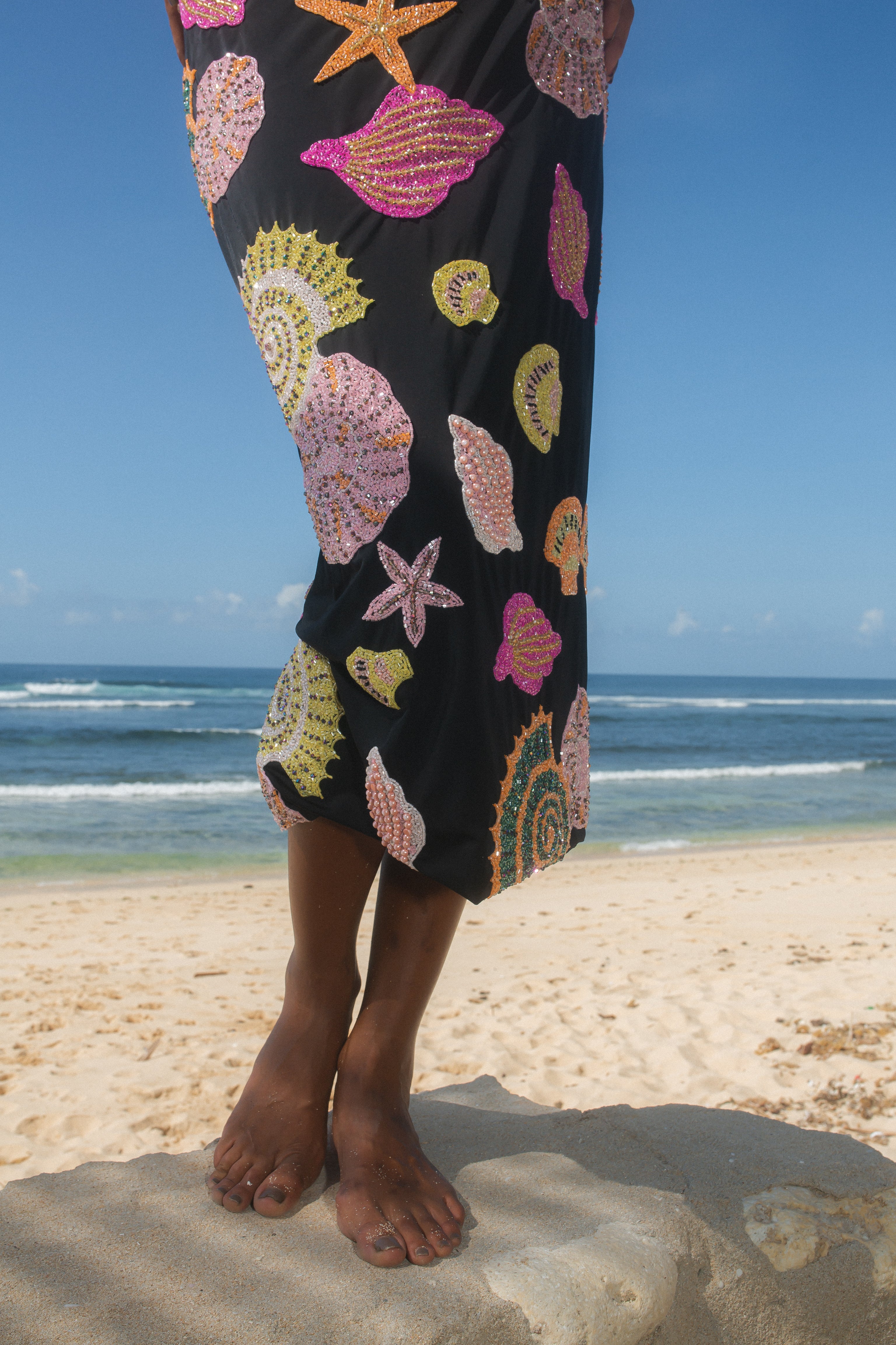 New York Hand-Embroidered Skirt