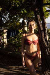 Recycled Swimwear Top Ischia Rouge