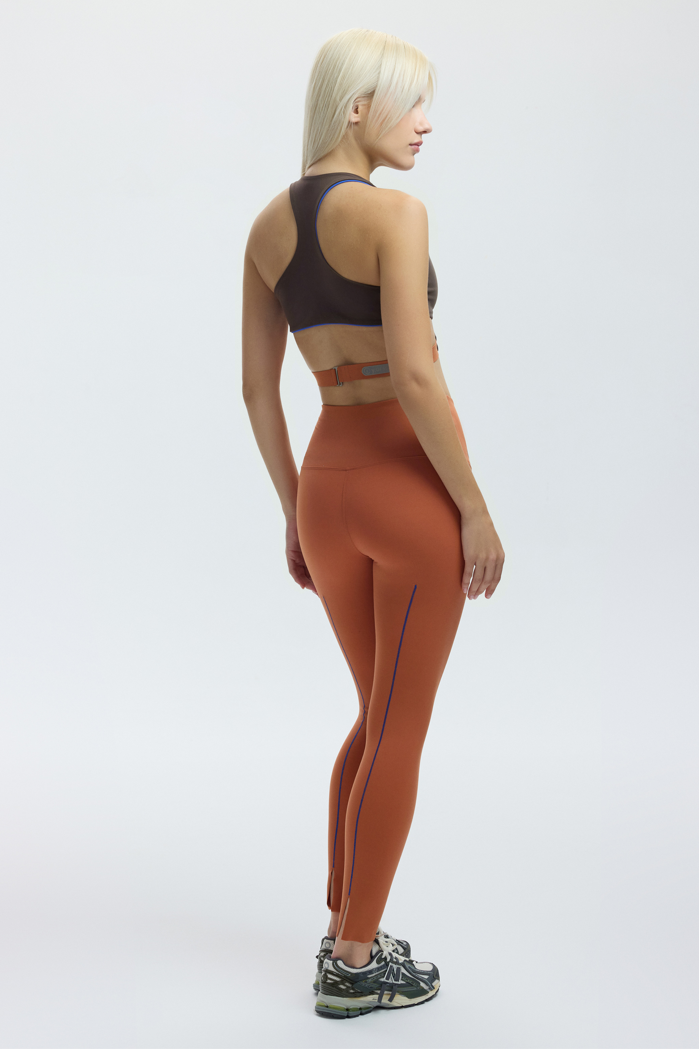 VEST BRA TOP - ESPRESSO MARTINI (INSIDE ELECTRIC BLUE)