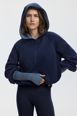 MERINO ARM WARMERS - BLUE