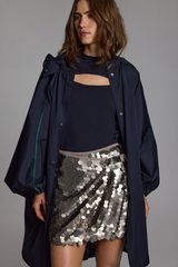 MIRROR SKIRT - SILVER