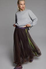 CLOUD BALOON SKIRT - ESPRESSO MARTINI