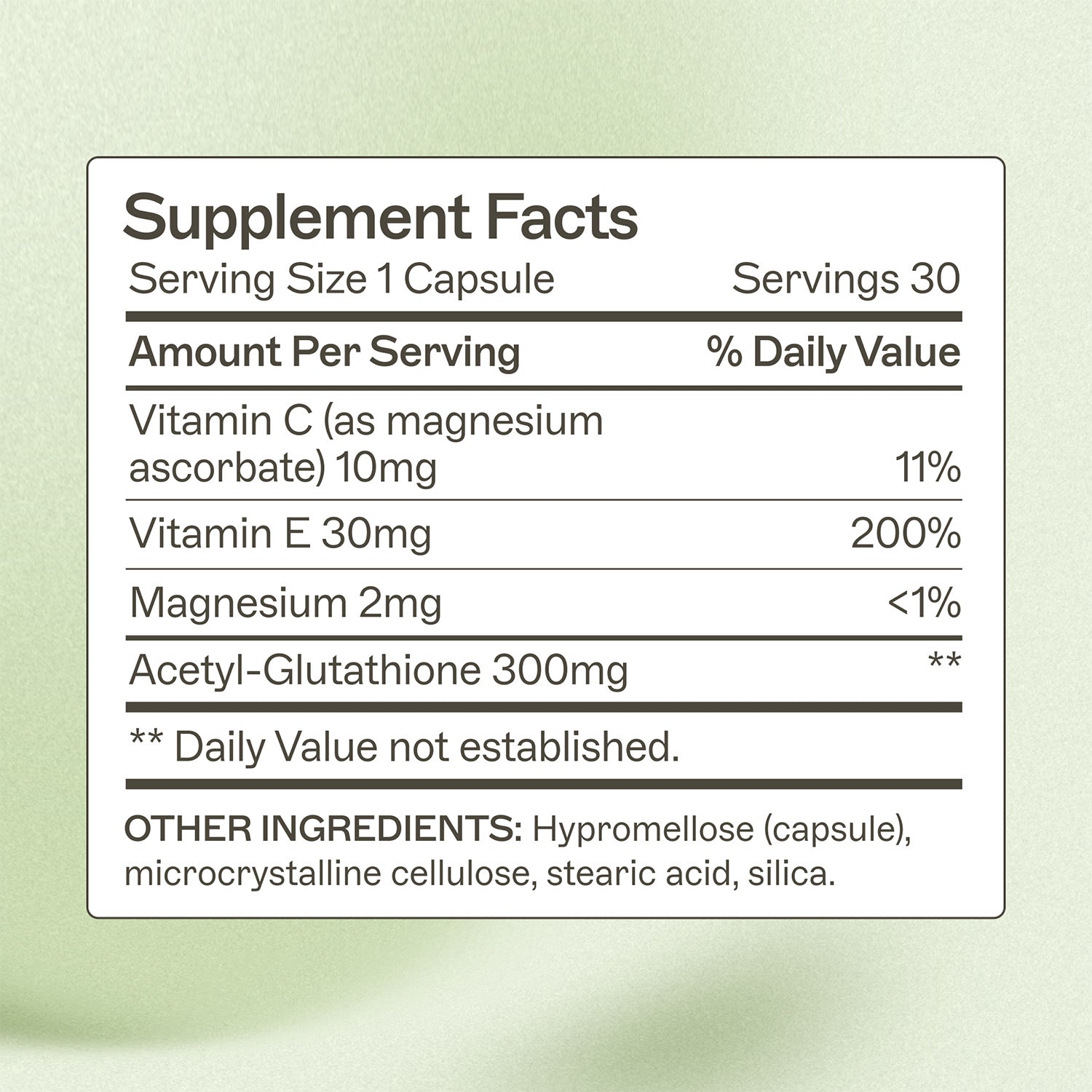 Acetyl-Glutathione Supplement