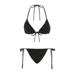 Amel High Waist Bikini Bottom Black