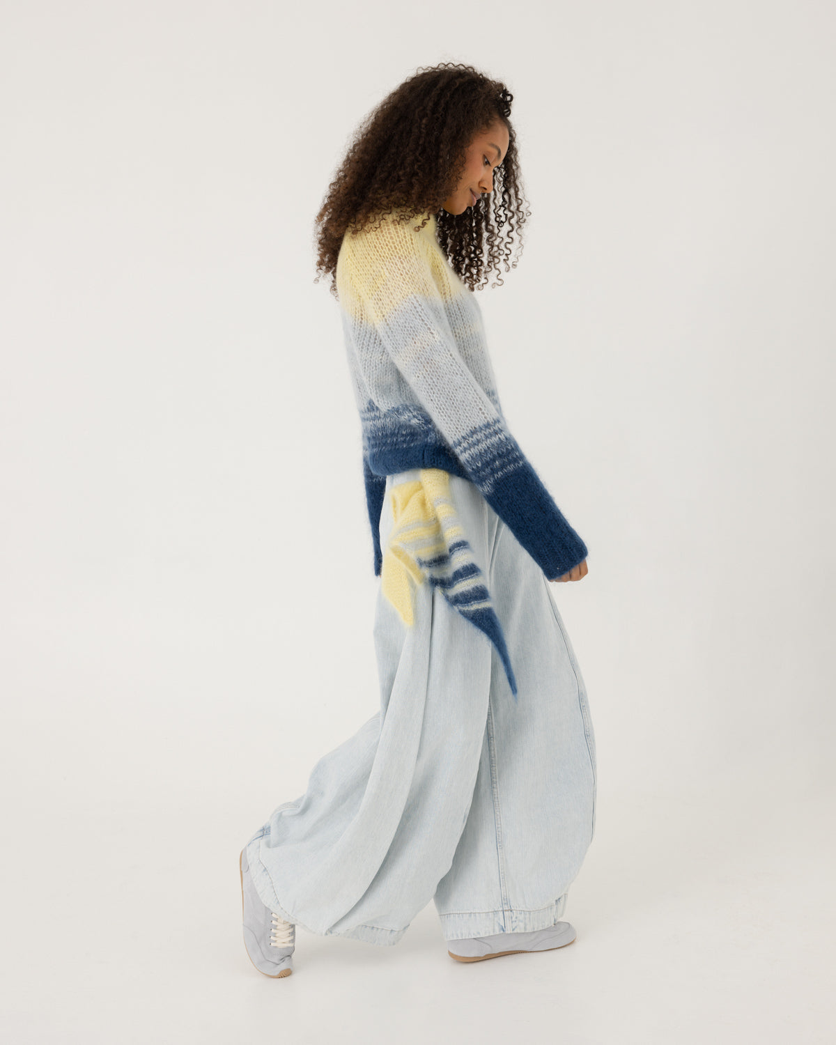 Perkūnas: Twilight Gold Mohair & Silk Sweater