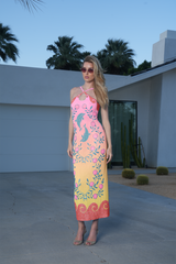 Dolphin Hand Beaded Maxi Dress