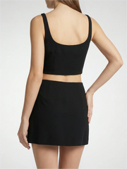 Buffy Black Co-Ord Top