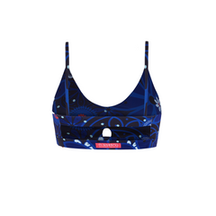 BLUE DESERT FLOWER ARTEMIS SPORTS BRA