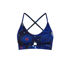 BLUE DESERT FLOWER ARTEMIS SPORTS BRA